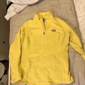 Yellow North Face Half Zip